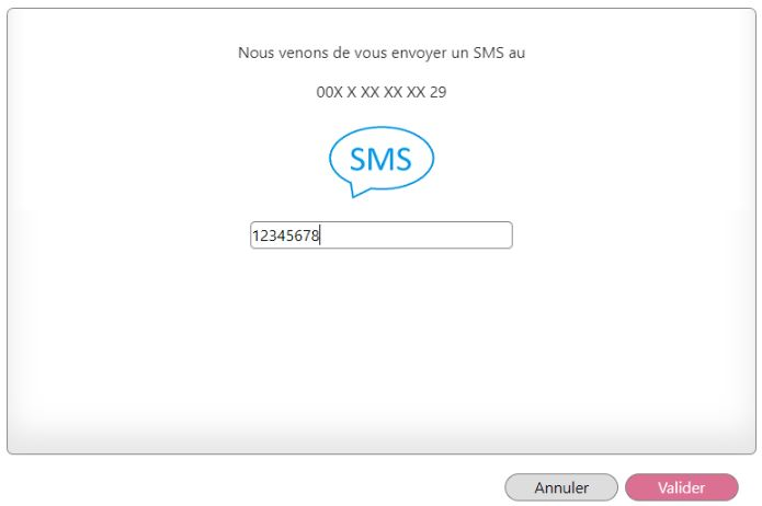 ecran SMS sandbox